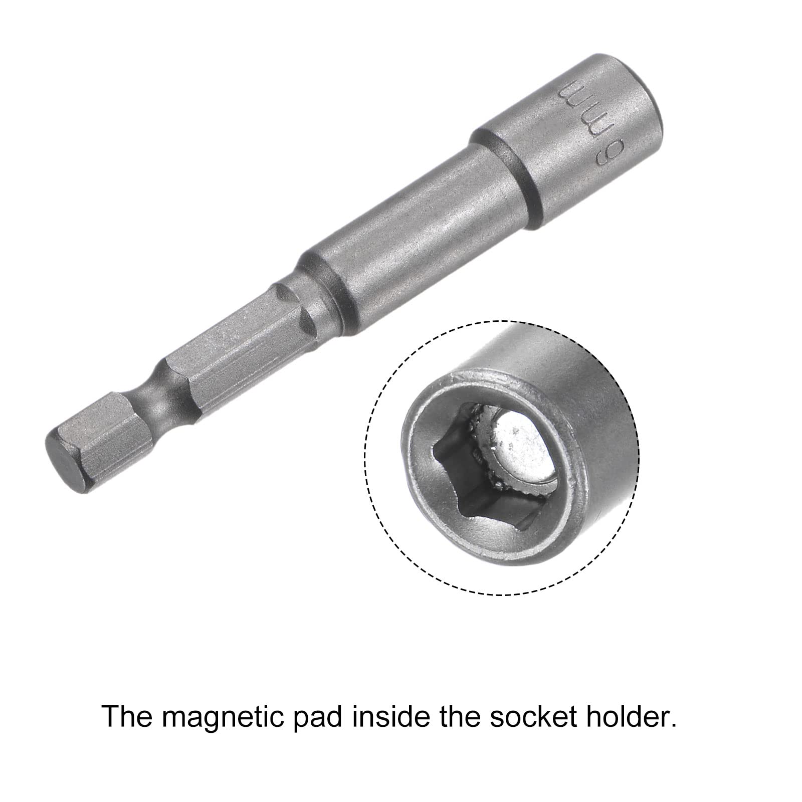 Amazon | uxcell クイックチェンジナットドライバービットセット 6.35